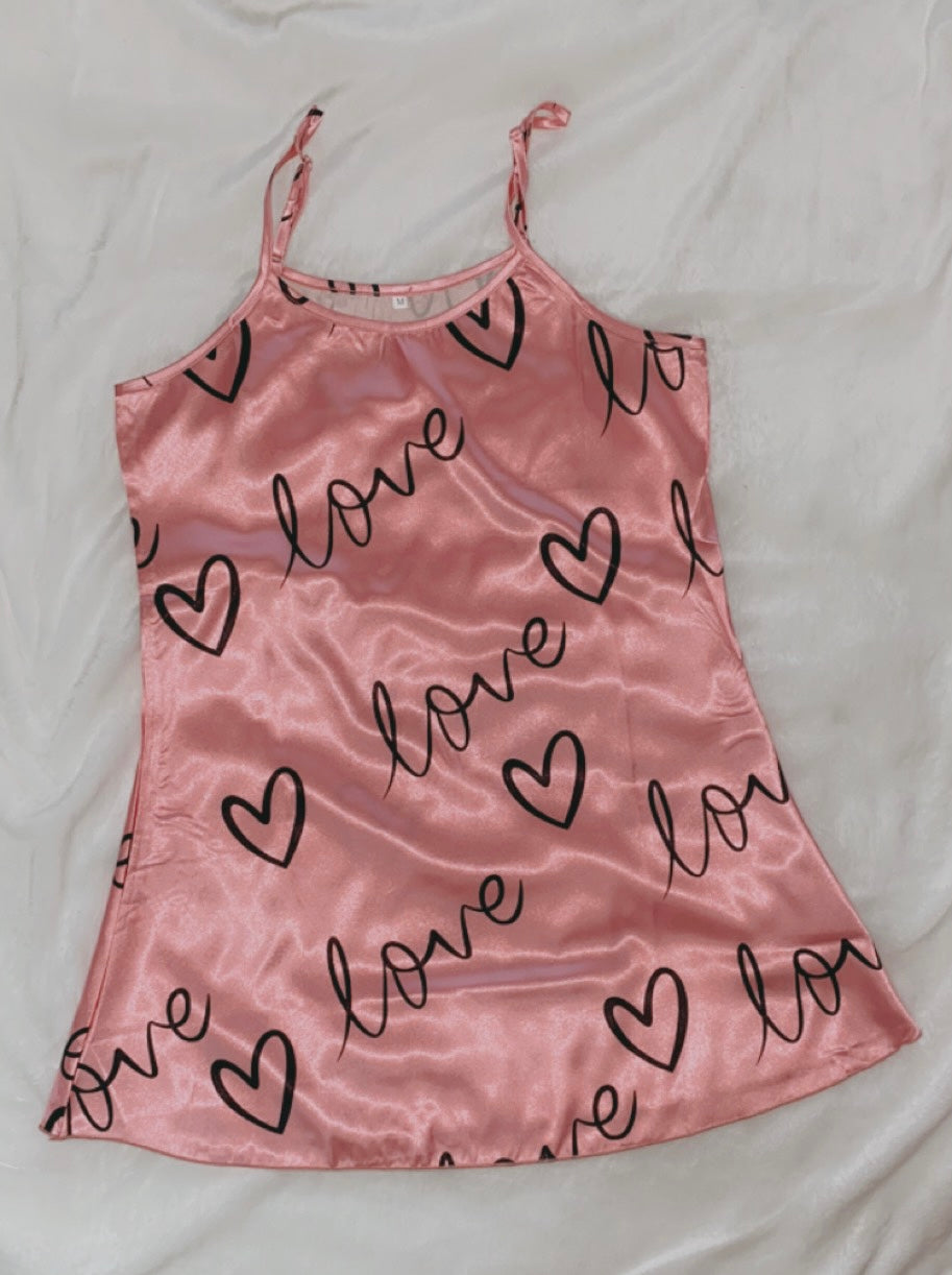 Lazy pink nighty